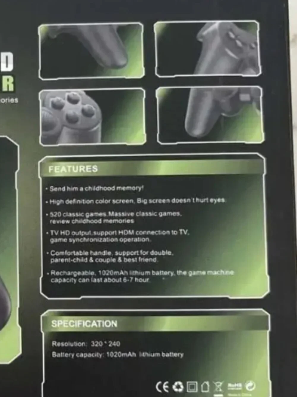 S10 Gamepad HDM TV - Game Console w/ Controller NIB